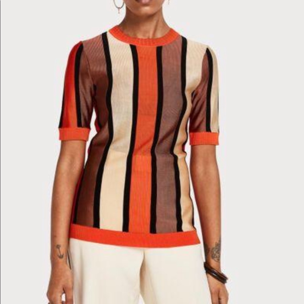 Scotch & Soda striped knit tee